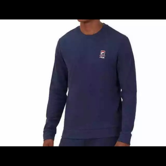 FILA Mens Long Sleeve Crew Neck Lightweight Sweats - Picture 1 of 5